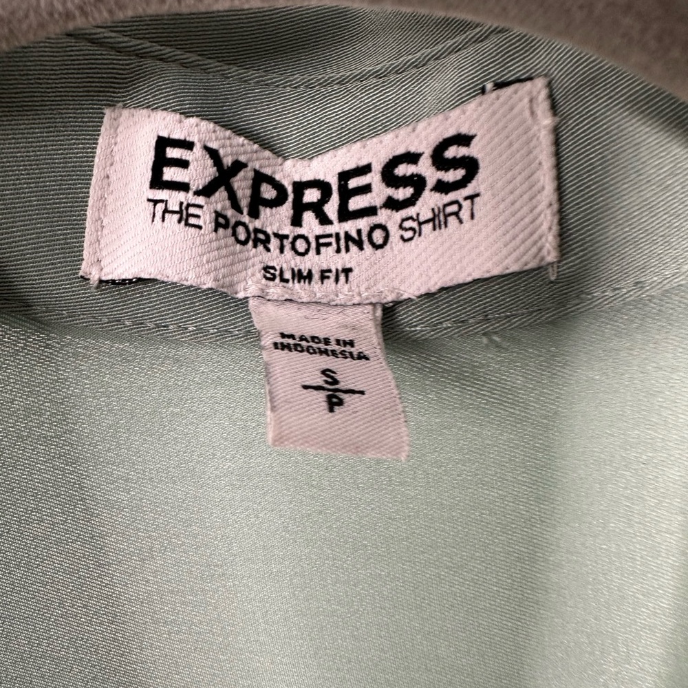 Express Green Button Down - image 3